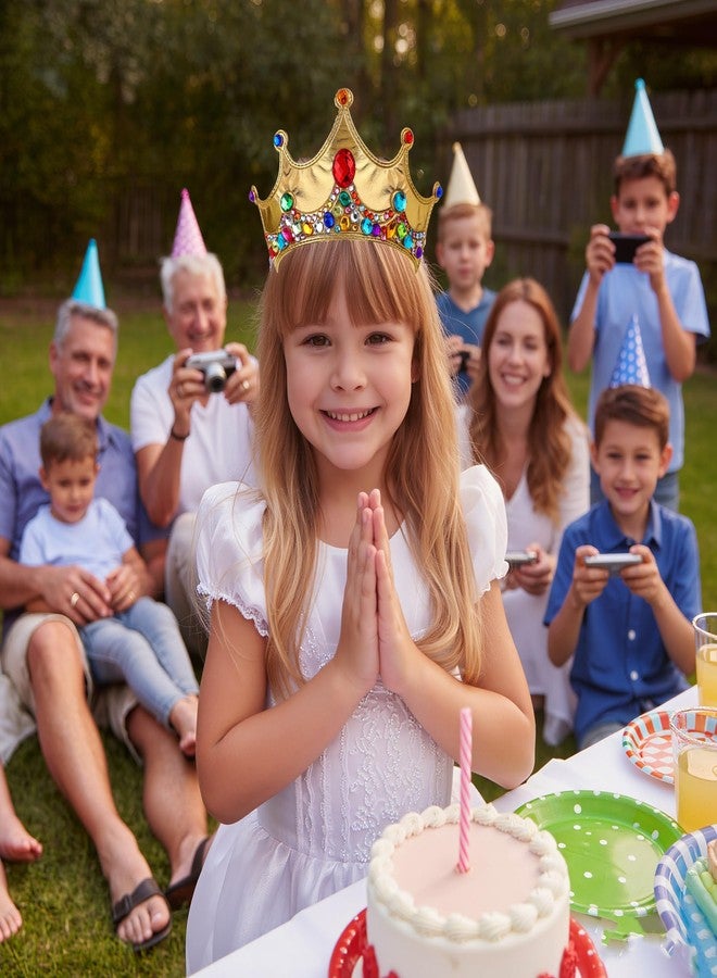 RICHNESS Kids Crown Craft DIY Tiaras Make Your Own Crowns at Birthday Party Favours 12pcs (Gold) … - Image 3